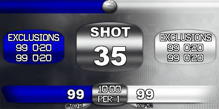 224 x 448 Designer Template:  Water Polo 2 Blue