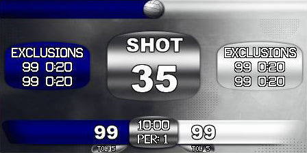 224 x 448 Designer Template:  Water Polo 4 Blue