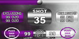 224 x 448 Designer Template:  Water Polo Purple