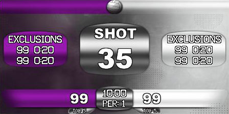 224 x 448 Designer Template:  Water Polo Purple