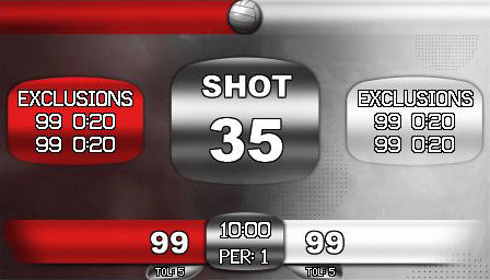 256 x 448 Designer Template:  Water Polo 2 Red