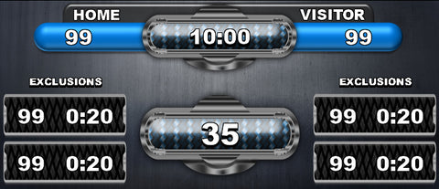 256 x 448 Designer Template: Water Polo Blue