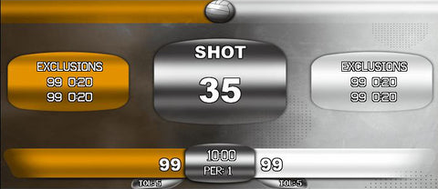 304 x 704 Designer Template:  Water Polo Orange