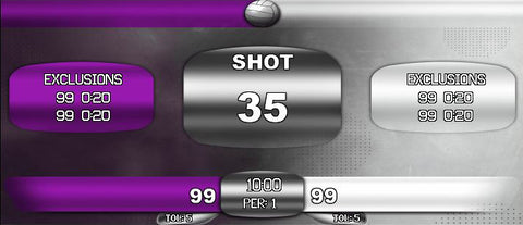 304 x 704 Designer Template:  Water Polo Purple