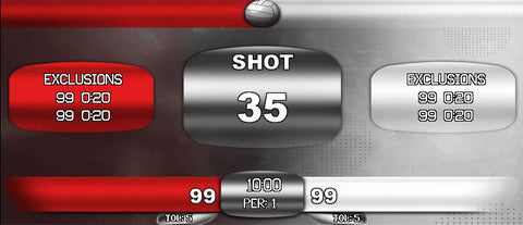 304 x 704 Designer Template:  Water Polo 2 Red
