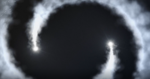 LED Video Display Animation - Outside Smoke