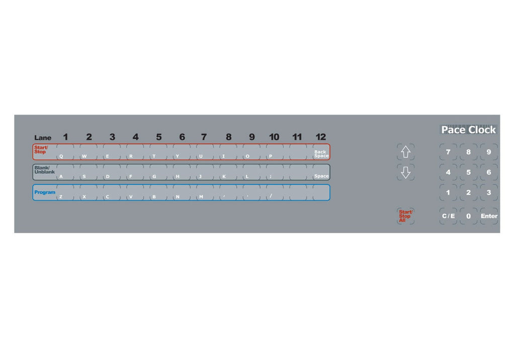 System 6 Pace Clock Keyboard Insert – Colorado Time Systems