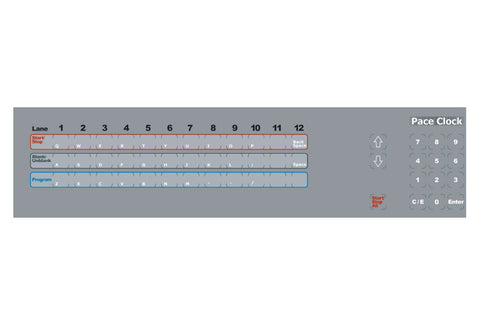 System 6 Pace Clock Keyboard Insert